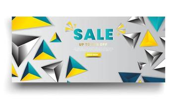 modello di banner di vendita design con grande offerta speciale di vendita per banner di offerta speciale di fine stagione vettore