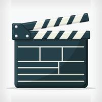 film piatto regista ciak cinema design stile film disegno vettore