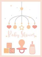 banner baby shower vettore