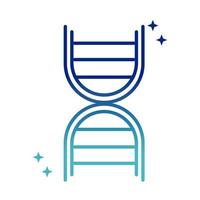 online health molecule dna science covid 19 pandemic gradient line icon vettore