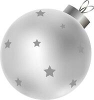 grigio stella decorativo leggero pallina. vettore