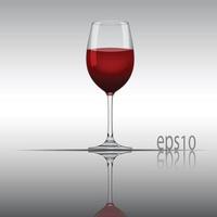 illustrazione vettoriale di bicchiere di vino