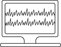 meccanico ventilazione nel nero linea arte illustrazione. vettore