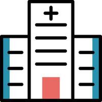 illustrazione vettoriale dell'ospedale su uno sfondo. simboli di qualità premium. icone vettoriali per il concetto e la progettazione grafica.