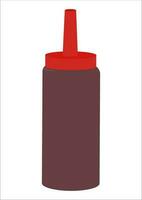 vettore illustrazione di un' bottiglia di ketchup