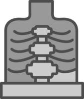 gabbia toracica vettore icona design