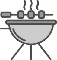 barbecue vettore icona design