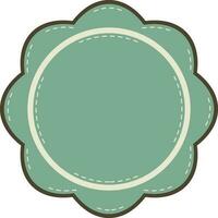 vuoto verde Vintage ▾ distintivo e etichetta. vettore