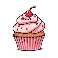 dolce Cupcake vettore illustrazione eps10