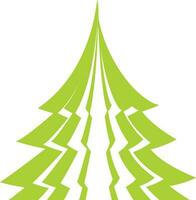creativo Natale albero design icona. vettore