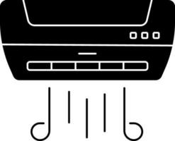 illustrazione di aria condizionatore icona nel piatto stile. vettore