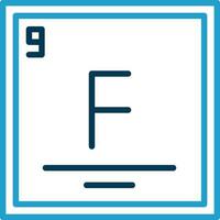 fluoro vettore icona design