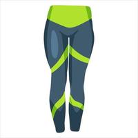 leggings sportivi per fitness e abbigliamento sportivo leggende sportive in stile cartone animato vettore