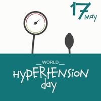 illustrazione vettoriale di uno sfondo per la giornata mondiale dell'ipertensione
