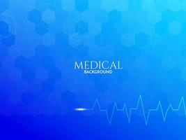 sfondo blu di sanità e scienza medica vettore