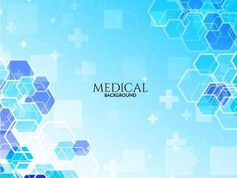sfondo blu di sanità e scienza medica vettore