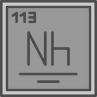 nihonium vettore icona design
