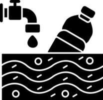 acqua inquinamento vettore icona design
