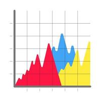 i segni delle icone di infographics di progettazione piana moderna di stile hanno messo l'illustrazione di vettore isolata su fondo bianco