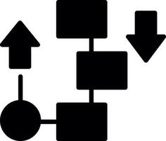 flusso diagramma vettore icona design