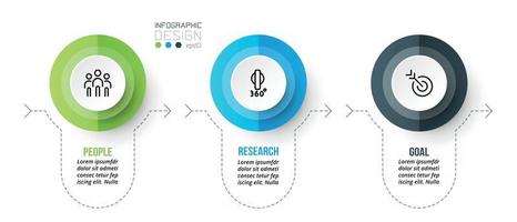 modello di infografica aziendale grafico cronologico vettore