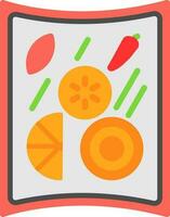 papaia insalata vettore icona design