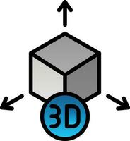 3d modello vettore icona design