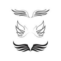 ali di falco logo modello icona vettore logo design app