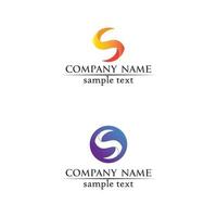 business corporate lettera s logo design disegno vettoriale