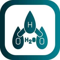 h2o vettore icona design