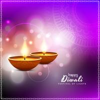 Fondo di saluto di bello festival felice astratto di Diwali vettore