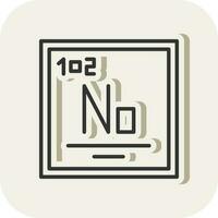 nobelium vettore icona design