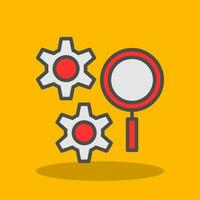 ricerca motore vettore icona design