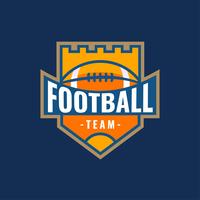 Football americano Logo Castle Vector