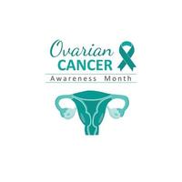 mese di consapevolezza del cancro ovarico vettore