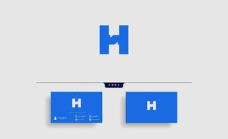 lettera h chat logo modello disegno vettoriale