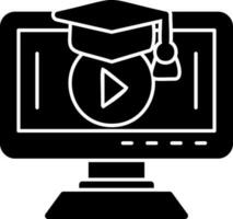 formazione scolastica video vettore icona design