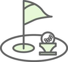 golf buco vettore icona design