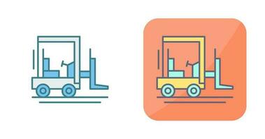 carrello elevatore a forca vettore icona