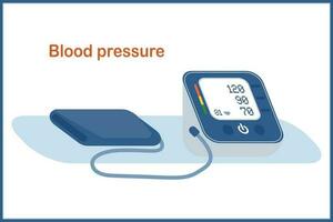 medico consigli illustrazione, sangue pressione misurazione strumento, diagnostico attrezzo, Salute cura concetto vettore