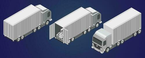 consegna camion vettore illustrazione