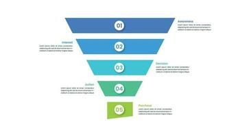 vendita imbuto Infografica design modello vettore