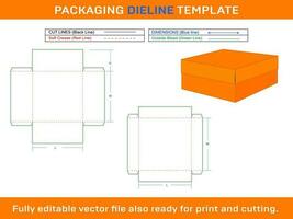 favore scatola, regalo scatola, Dieline modello vettore