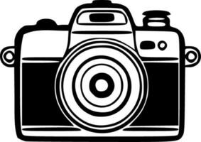 Vintage ▾ foto telecamera nero lineamenti vettore illustrazione