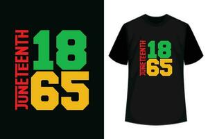 celebrare juneteenth 1865 maglietta e abbigliamento design. vettore Stampa, tipografia, manifesto, emblema, Festival