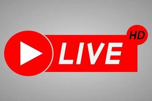 icona di live streaming vettore