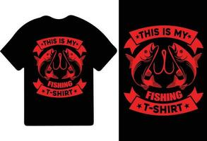 Questo è mio pesca camicia - divertente pesca maglietta, pesca maglietta, pesca Giochi, pesca vettore design