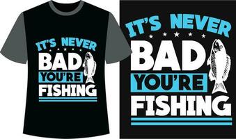 pesca tipografia maglietta design. pesca vettore grafica