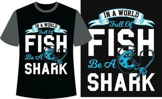 tipografia pesca maglietta design. pesca vettore design