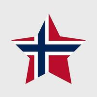 Norvegia bandiera vettore icona